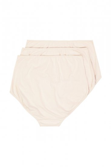Ulla Popken 842435 Trusser med høj talje 3-pak Beige - Trusser - 