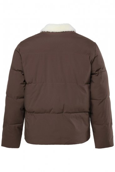 JP1880 842508 Jakke med teddykrave Hasselnød - Jakker - Jakker i store størrelser, 2XL- 12XL