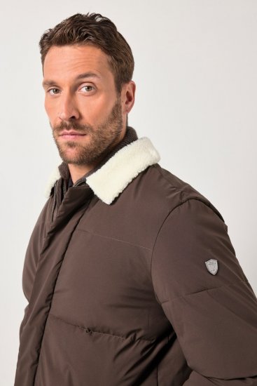 JP1880 842508 Jakke med teddykrave Hasselnød - Jakker - Jakker i store størrelser, 2XL- 12XL