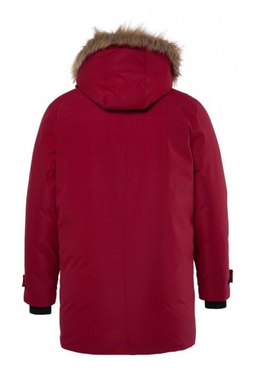 Men+ 619 Funktionsparka med kunstpels på hætten Vinrød - Jakker - Jakker i store størrelser, 2XL- 12XL