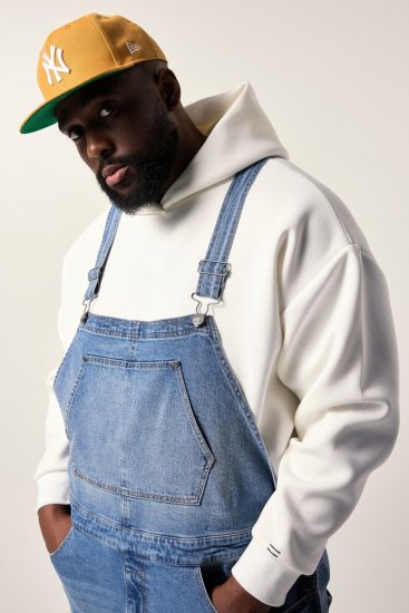 JP1880 842648 Smækbukser i denim med vid pasform Denimblå - Jeans og bukser - Herrejeans og bukser i store størrelser W40-W70