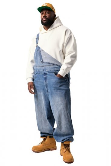 JP1880 842648 Smækbukser i denim med vid pasform Denimblå - Jeans og bukser - Herrejeans og bukser i store størrelser W40-W70