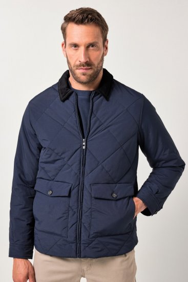 JP1880 842790 Quiltet bomberjakke i genbrugsmateriale Mørkeblå - Jakker - Jakker i store størrelser, 2XL- 12XL