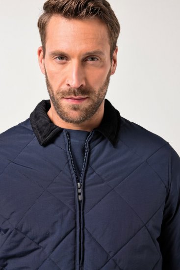 JP1880 842790 Quiltet bomberjakke i genbrugsmateriale Mørkeblå - Jakker - Jakker i store størrelser, 2XL- 12XL