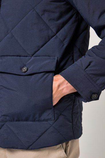 JP1880 842790 Quiltet bomberjakke i genbrugsmateriale Mørkeblå - Jakker - Jakker i store størrelser, 2XL- 12XL