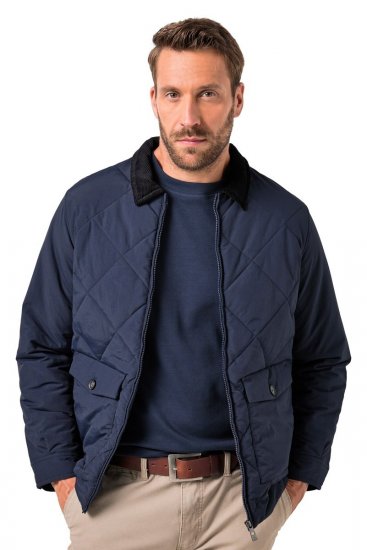 JP1880 842790 Quiltet bomberjakke i genbrugsmateriale Mørkeblå - Jakker - Jakker i store størrelser, 2XL- 12XL