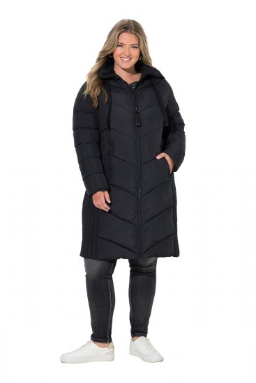 Ulla Popken 842877 Funktionsjakke Sort - Jakker - Dame jakker i store størrelser