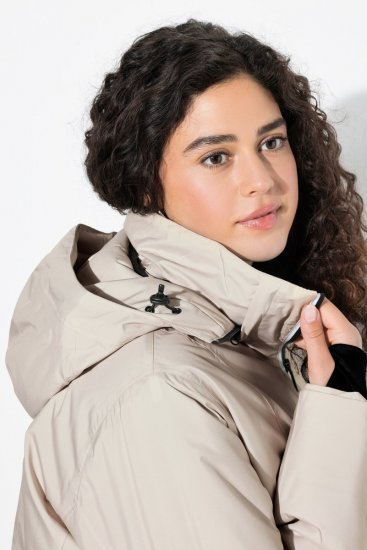Ulla Popken 844034 Funktionsjakke Champagne - Jakker - Dame jakker i store størrelser