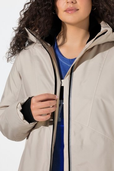 Ulla Popken 844034 Funktionsjakke Champagne - Jakker - Dame jakker i store størrelser