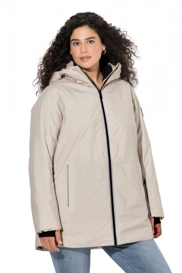 Ulla Popken 844034 Funktionsjakke Champagne - Jakker - Dame jakker i store størrelser