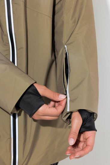 Ulla Popken 844034 Funktionsjakke Khaki - Jakker - Dame jakker i store størrelser