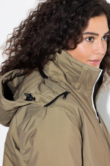 Ulla Popken 844034 Funktionsjakke Khaki - Jakker - Dame jakker i store størrelser