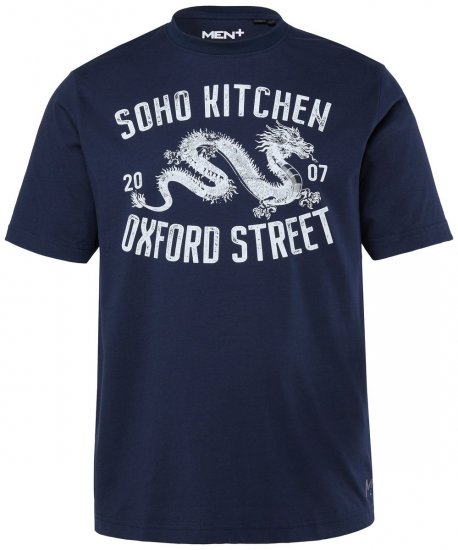 Men+ 298 T-shirt Soho Kitchen Mørkeblå - T-shirts - T-shirts i store størrelser - 2XL-14XL