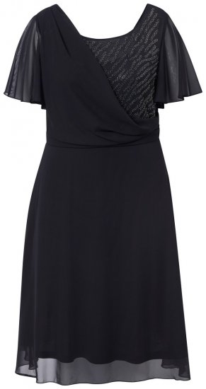 Ulla Popken 844356 Aftenkjole Sort - Aftenkjoler - Festkjoler i plus size