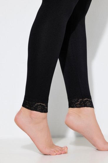 Ulla Popken 844563 Strømpeleggings Sort - Strømpebukser & strømper - 