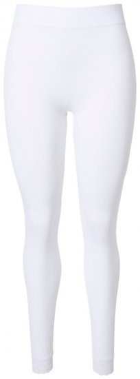 Ulla Popken 844563 Strømpeleggings med blonde Hvid - Strømpebukser & strømper - 