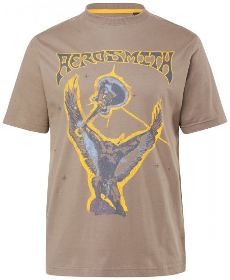 JP1880 844644 Aerosmith T-shirt Mørk taupe - Band T-shirts - Band T-shirts til mænd