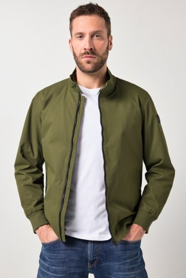 JP1880 844652 Bomberjakke med trykknapper Khaki - Jakker - Jakker i store størrelser, 2XL- 12XL