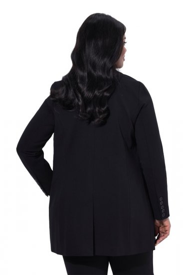 Ulla Popken 844842 Jerseyblazer Sort - Blazere - Blazere i plusstørrelser til kvinder
