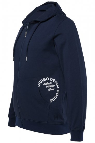 Men+ 957 Hættejakke Mørkeblå - Trøjer og hættetrøjer - Trøjer og Hættetrøjer i store størrelser - 2XL-14XL