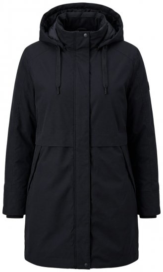 Ulla Popken 845111 Parka Sort - Frakker - Frakker i store størrelser
