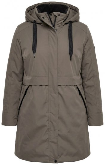 Ulla Popken 845111 Parka Mørkegrøn - Frakker - Frakker i store størrelser