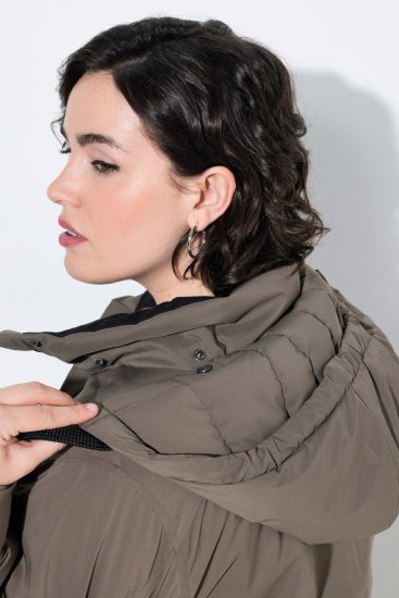 Ulla Popken 845111 Parka Mørkegrøn - Frakker - Frakker i store størrelser