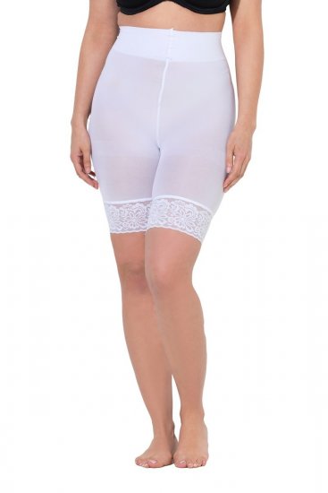 Ulla Popken 845319 Antigniv-shorts med blonde Hvid - Antigniv-shorts - 