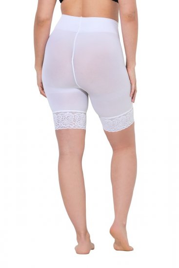Ulla Popken 845319 Antigniv-shorts med blonde Hvid - Antigniv-shorts - 