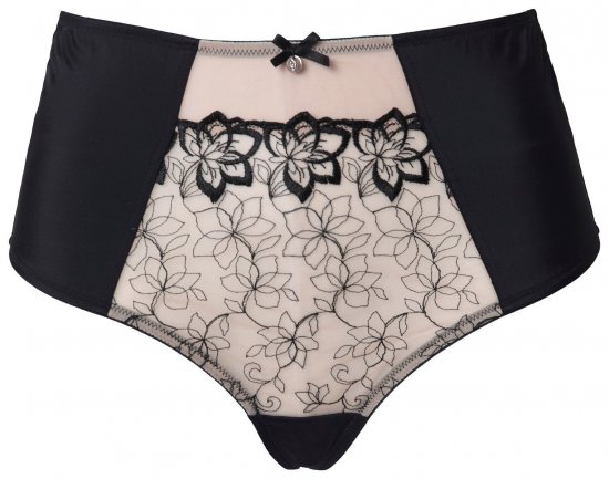 Ulla Popken 845347 Blomstrede stringtrusser Gammelrosa - Trusser - 