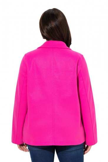 Ulla Popken 846021 Fleecefrakke Rosa - Frakker - Frakker i store størrelser