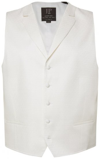 JP1880 846048 Bryllupsvest Benhvid - Habitter og blazere - Habitter og jakkesæt i store størrelser