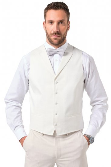 JP1880 846048 Bryllupsvest Benhvid - Habitter og blazere - Habitter og jakkesæt i store størrelser