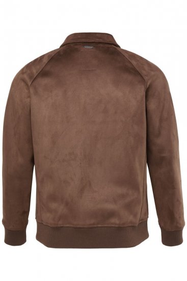 JP1880 846200 Bomberjakke i ruskindsimitation Mørkebrun - Jakker - Jakker i store størrelser, 2XL- 12XL