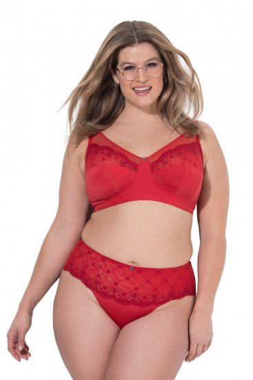 Ulla Popken 846235 Hipstertrusser med blonde Rød - Trusser - 