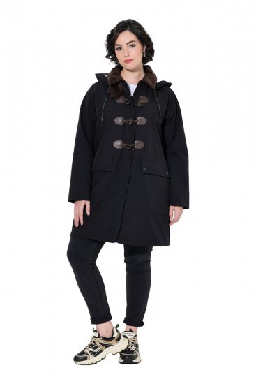Ulla Popken 846278 Softshellfrakke Sort - Frakker - Frakker i store størrelser