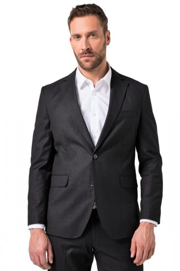 JP1880 Korsika Blazer i hørlook Sort - Habitter og blazere - Habitter og jakkesæt i store størrelser