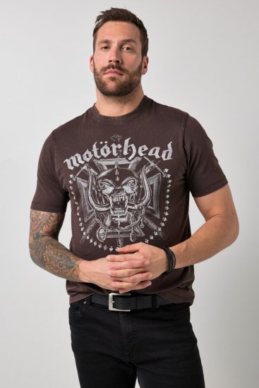 JP1880 Motörhead Soft Jersey Vintage T-Shirt Brown - Band T-shirts - Band T-shirts til mænd