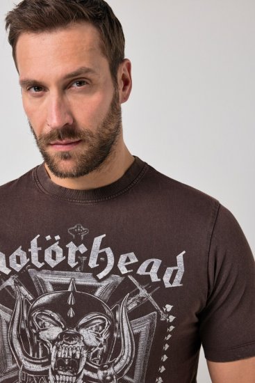JP1880 Motörhead Soft Jersey Vintage T-Shirt Brown - Band T-shirts - Band T-shirts til mænd