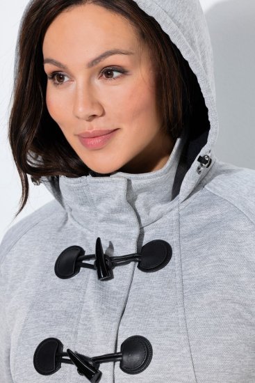 Ulla Popken 846744 Softshelljakke Gråmeleret - Jakker - Dame jakker i store størrelser