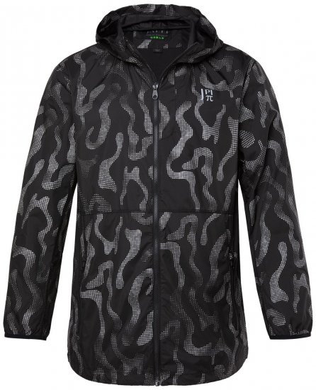 Jay-Pi 847852 Ultralet outdoorjakke med reflekstryk Sort - Jakker - Jakker i store størrelser, 2XL- 12XL