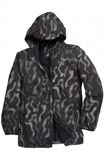 Jay-Pi 847852 Ultralet outdoorjakke med reflekstryk Sort - Jakker - Jakker i store størrelser, 2XL- 12XL