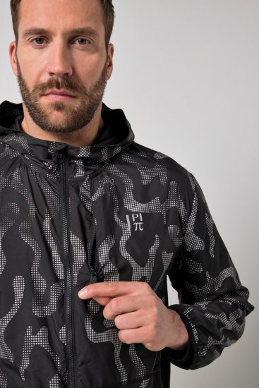 Jay-Pi 847852 Ultralet outdoorjakke med reflekstryk Sort - Jakker - Jakker i store størrelser, 2XL- 12XL