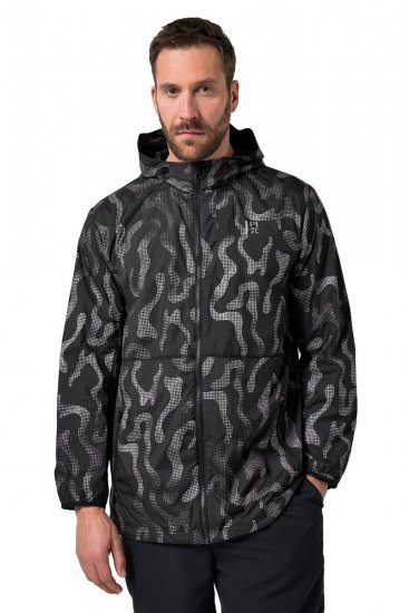 Jay-Pi 847852 Ultralet outdoorjakke med reflekstryk Sort - Jakker - Jakker i store størrelser, 2XL- 12XL