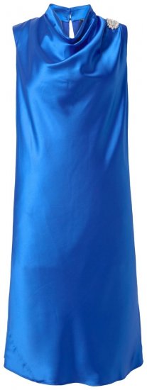 Ulla Popken 847862 Satinkjole Kongeblå - Sommerkjoler - Sommerkjoler i store størrelser