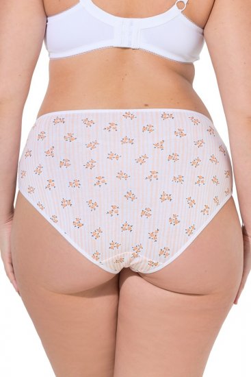 Ulla Popken 849098 Blomstrede trusser 6-pak Orange - Trusser - 