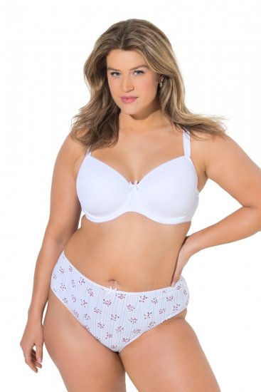 Ulla Popken 849098 Blomstrede trusser 5-pak Lyseblå - Trusser - 