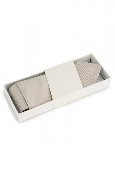 JP1880 849125 Slipssæt ekstralang Sand - Slips og butterfly - 