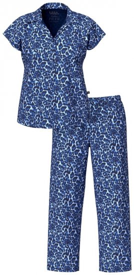 Ulla Popken 849144 Dyreprintet pyjamas Mørkeblå - Pyjama/Loungewear - 