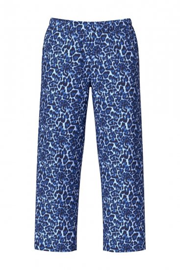 Ulla Popken 849144 Dyreprintet pyjamas Mørkeblå - Pyjama/Loungewear - 